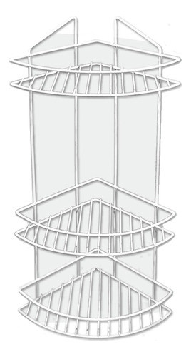 Estante Esquinero Riconero Blanco Soldart Triple Baño Ducha 0