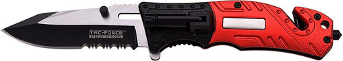 Cuchillo Navaja Plegable Rojo | Tac Force Tf-835fd 0