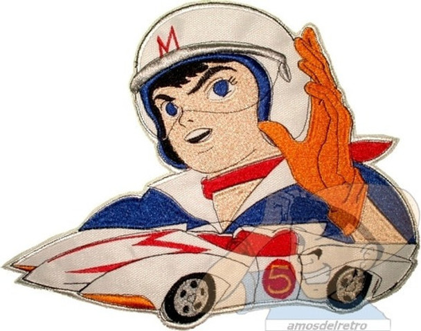 Parche Bordado Meteoro Con Mach 5 Grande Speed Racer Adr 0
