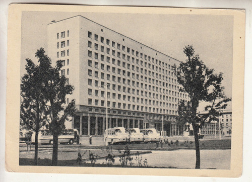 1963 Postal Vista Hotel Rusia De Leningrado Union Sovietica 0