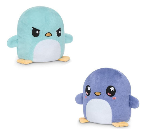Teeturtle, Peluche De Pingüino Reversible, Púrpura Estrellad 0
