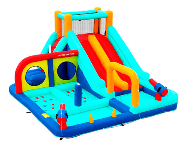 Castillo Inflable Centro De Actividades Xl Tobogán - Vaj 0