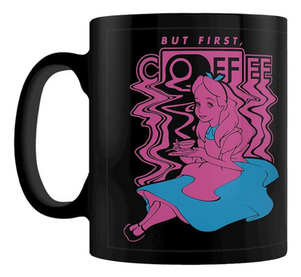 Alice In Wonderland - But First Coffee - Taza Color Original 0