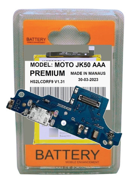 Conector + Carga Rápida Para Moto E7 Power Xt2097 + Battria! 0