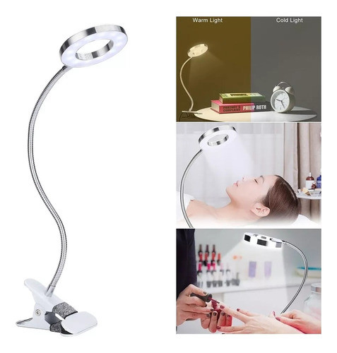 Luminária De Mesa Pequena E Bicolor Para Bordadeira Portátil 0