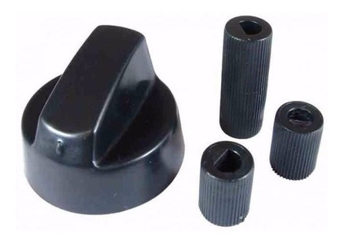 Perilla Universal Negra Para Cocina Con Adaptadores 0