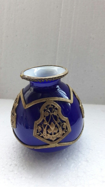 B. Antigo - Suntuoso Vaso Em Porcelana Francesa Com Bronze 0 B. Antigo - Suntuoso Vaso Em Porcelana Francesa Com Bronze 0
