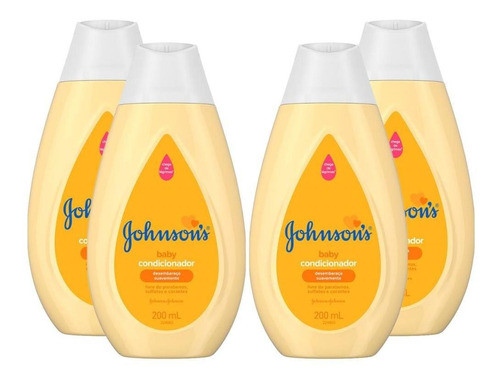 Kit C/ 4 Condicionador Johnsons Baby Regular 200ml . 0