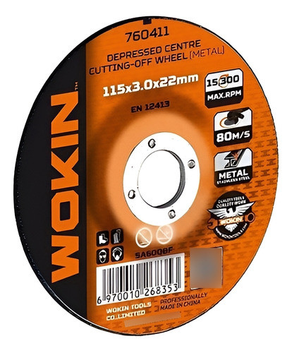Disco De Desbaste 4 1/2  Wokin 760811 Fc 0