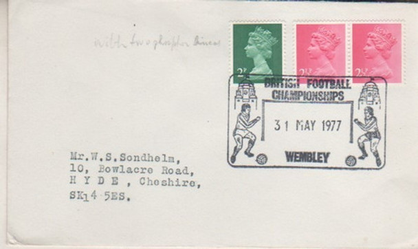 Sobre Futbol * Campeonato Futbol Ingles Año 1977 Wembley * 0