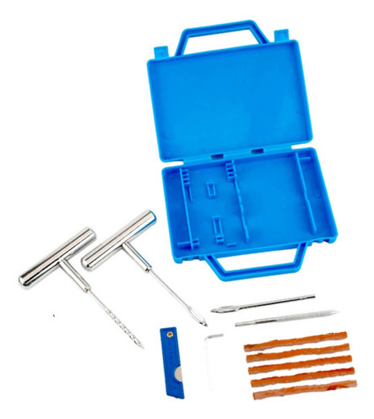 Kit Remendo Ferro Reparo Macarrão Pneu Carro Moto S/ Câmara 0