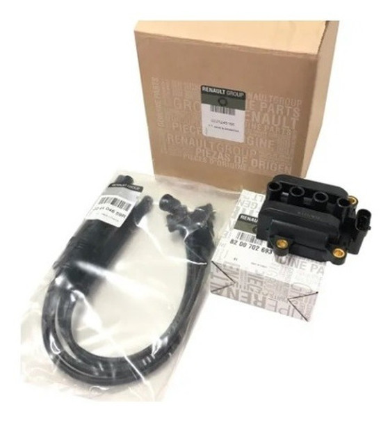 Kit Bobina Encendido Cable De Bujia Renault Clio 1.2 16v D4f 0