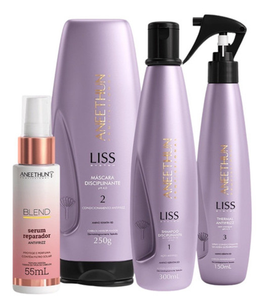Kit Aneethun Liss System Liso Perfeito (4 Itens) 0
