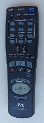 Controle Remoto Video Cassete Jvc Multi Light Original 0