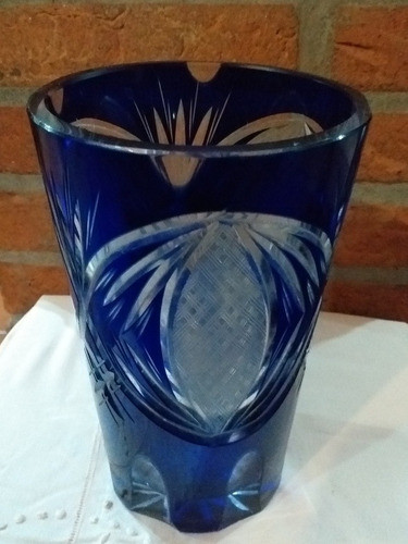 Florero Cristal Azul 0