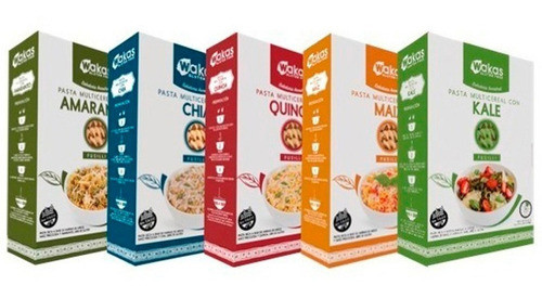Fideos Fusilli Surtidos Wakas Multicereal  250gr  S Tacc X 6 0