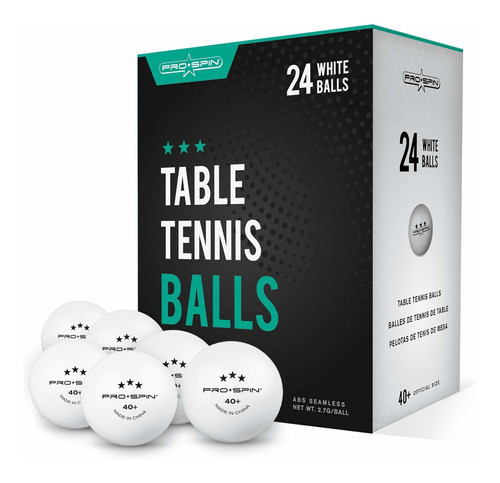 24 Pelotas De Ping Pong 3 Estrellas Pro Spin 0