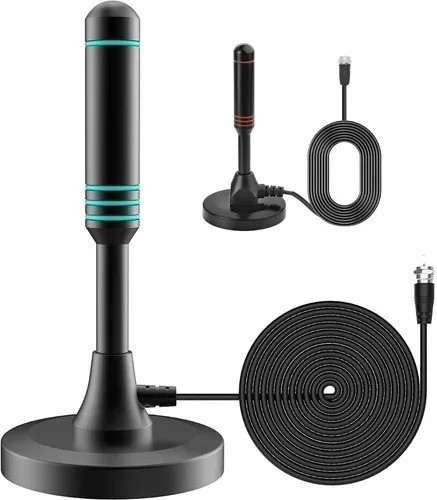 Antena Para Para Tv Digital Abierta Hd Canales De Aire Led 0