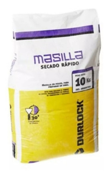 Masilla Durlock 10 Kg Secado Rapido Rapi Polvo 0