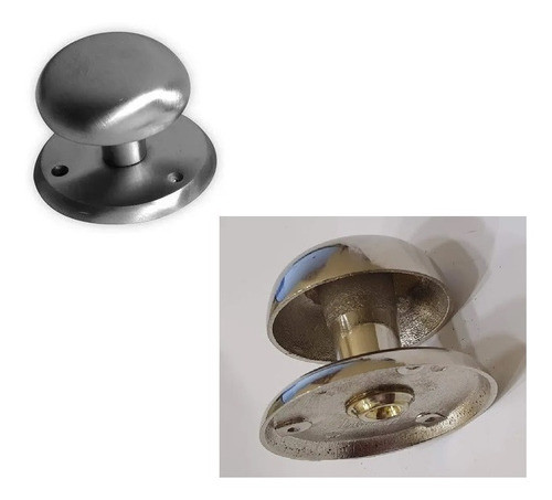 Pomo Fijo Liso Bronce Platil Lupum Roseta De 70mm 0