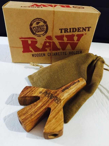 Raw Boquilla Tridente Raw De Madera Triple Pipa / X3 0