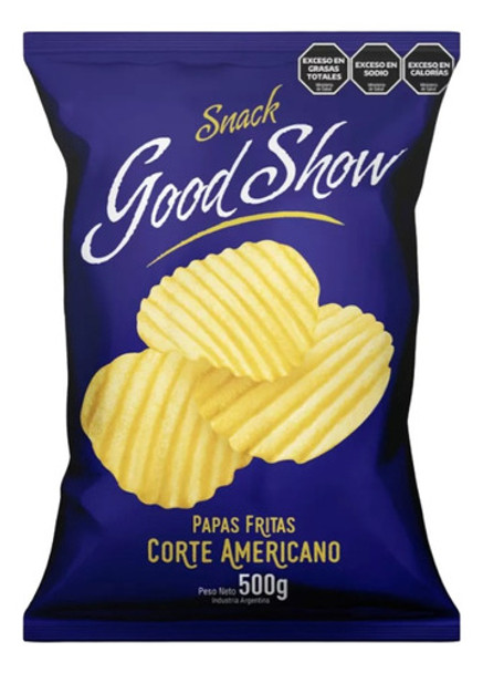 Papas Fritas Good Show Snacks Acanaladas X 500g. 0