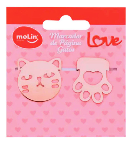 Marcador De Página Gato Kit C/ 2 Unidades - Molin 0