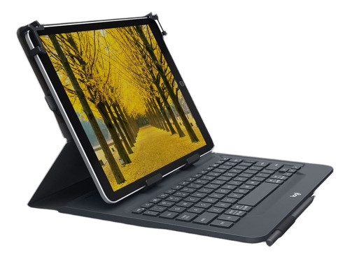 Logitech Universal Folio Bluetooth Qwerty Us Negro Internaci 0