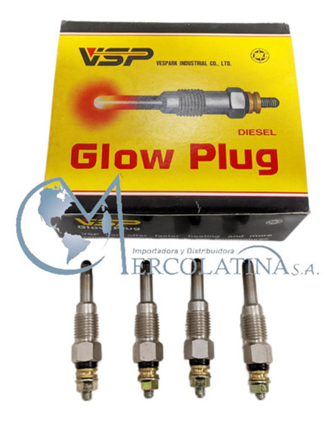 Kit X4 Bujia Pre Calentamiento Vw Gol-senda-polo-saveiro 0