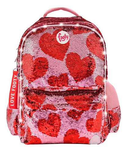 Mochila Footy Lentejuelas Rojas De Jugueteria Que Regalo 0