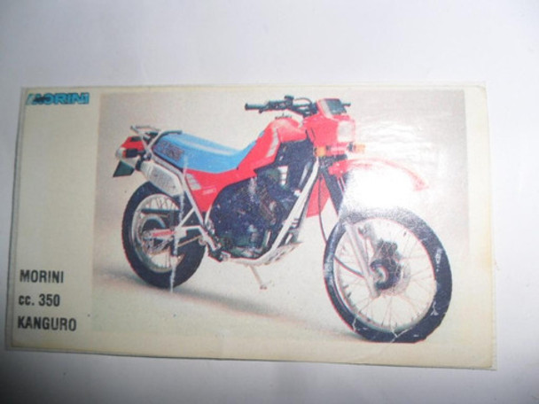 Figurita Figu Moto Morini Cc 350 Kanguro  Album Fichu 0