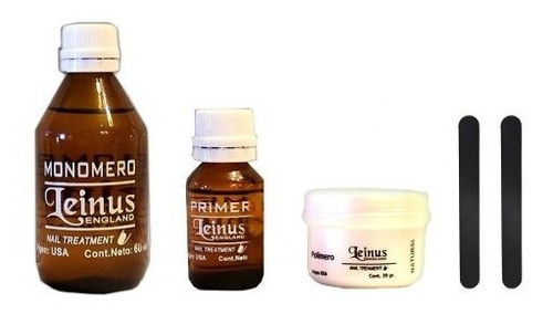 Kit Uñas Esculpidas Basico Monomero + Polimero Primer + Lima 0
