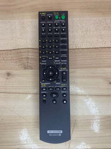 Controle Remoto Usado Receiver Sony - Rm-aau019 Leia Descriç 0
