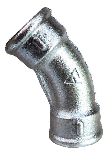Curva A 45°  Galvanizada Hh De 1  Dema 0