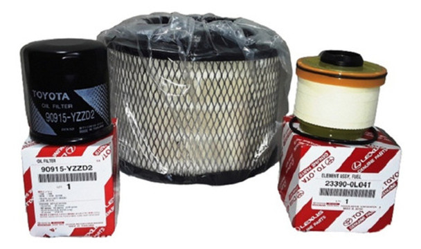 Kit Filtros Originales Toyota Hilux/sw4 2005-2015 0