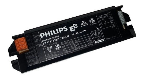 Balasto 1x18 Plástico 220v Philips (14cm X 4cm) 0