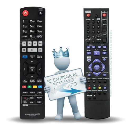 Control Remoto Blu Ray Para LG Akb73295901 Reemplazo 0