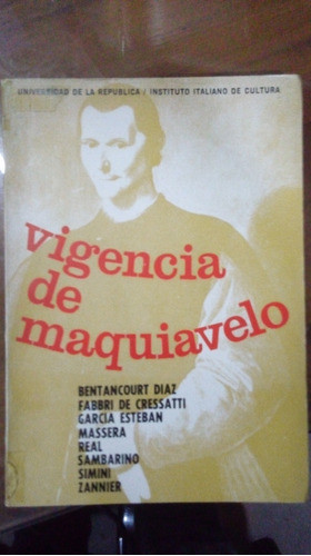 Libro Vigencia De  Maquiavelo 0