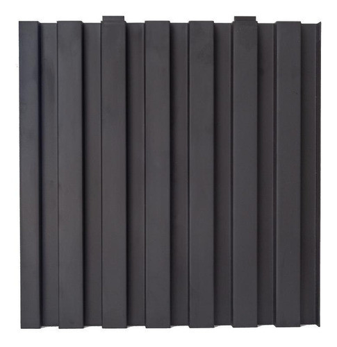 Kit 11 Painel Ripado Preto 30x30 (m) Com Fita Para Instalar 0