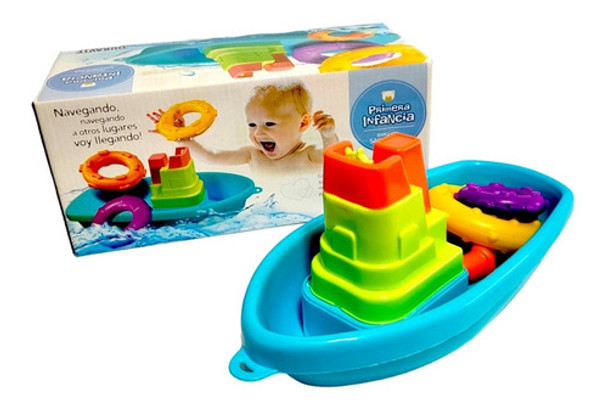 Barquito Flotador Con Accesorios - Barco - Vamos A Jugar 0
