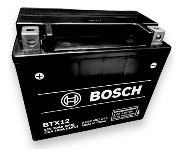 Batería 6dm14 = Btx12 Bosch Gel 12v 10ah 0