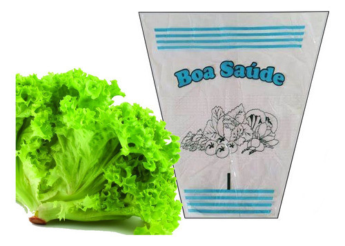 Embalagem Cônica Alface 35x33x14 500un  Boa Saúde 0