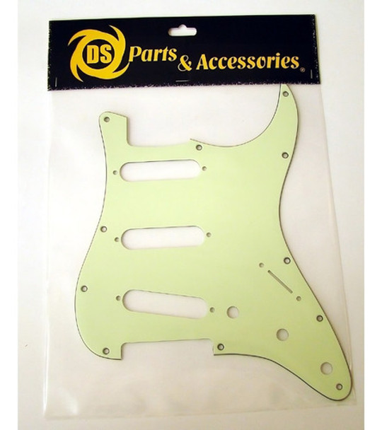 Pickguard Stratocaster S-s-s 3 Capas Ds Parts Verde Menta 0