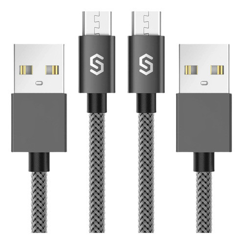 Cable Usb Micro Cargador Android - Syncwire [2-pack 6.6 Ft] 0