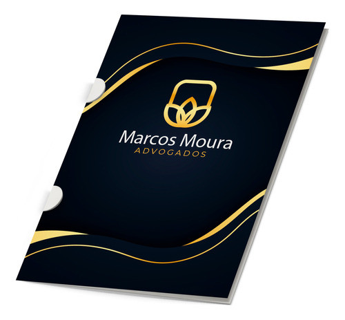 50 Pastas Personalizadas C/ Orelha Em Couchê 250g 0