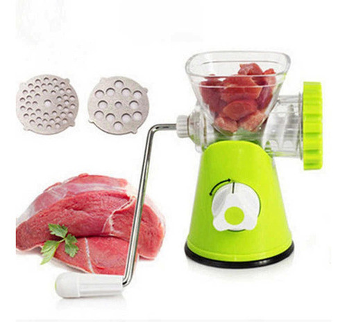 Picadora Carne Triturador Ventosa Manual Embudo Multiuso 0