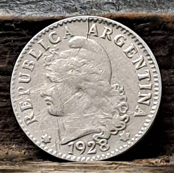 Argentina Moneda Níquel 5 Centavos 1928. 0