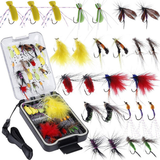 Kit De Moscas Para Pesca Con Estuche - 26 Piezas 0