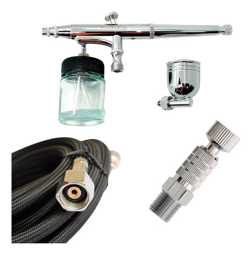 Aerógrafo Doble Acción Manguera 3m Doble Acción Acople 0
