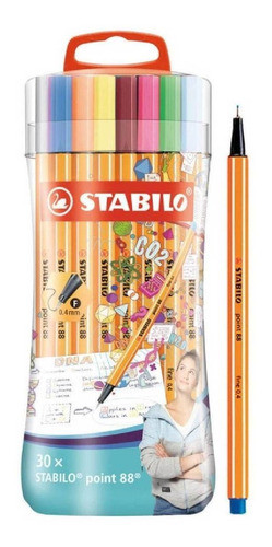 Estuche 30 Marcadores Point 88 Stabilo - Mosca 0